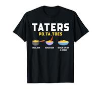 Chef Potato Humor Taters Po Ta Toes Kitchen Graphic T-Shirt