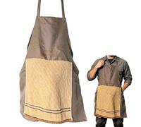 Chef Prank Apron, Funny Chef Aprons for Men, Prank Openable Towel Gag Chefs Aprons with Hidden Pocket, Adjustable Novelty Funny Chefs Costume Cooking Apron Gag Gift, for BBQ Baking Parties