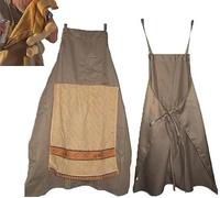 Chef Prank Apron, Funny Chef Aprons for Men, Prank Openable Towel Gag Chefs Aprons with Hidden Pocket, Adjustable Novelty Funny Chefs Costume Cooking Apron Gag Gift, for BBQ Baking Parties (C)