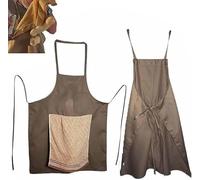 Chef Prank Apron, Funny Chef Aprons for Men, Prank Openable Towel Gag Chefs Aprons with Hidden Pocket, Adjustable Novelty Funny Chefs Costume Cooking Apron Gag Gift, for BBQ Baking Parties (A)