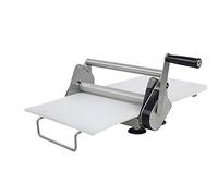Chef Prosentials 12" Manual Pastry Dough Sheeter and Fondant Roller, Adjustable Thickness 1-20mm, 304 Stainless Steel Dough Roller Slide Board 30x80cm