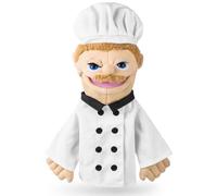 Chef Puppet, Interactive Role-Play Hand Toy for Educational Play, Community Helper Pretend Games for Preschool Learning and Imaginative Storytelling Activities