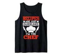 Chef Recipes are JUST GUIDELINES Funny Chefs Odd Cooking Tank Top
