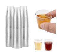 CHEF ROYALE 1000x 2oz Plastic Shot Glasses - Clear Desert Shot Cups - Tequila Jelly Sample Tasting Cups for Christmas & New Year Parties, BBQ (60ml)