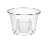 CHEF ROYALE 50x 25ml Jager Bomb Clear Shot Glasses - Reusable Party Cups - Plastic Cups for Birthdays & Weddings - CE-Marked Sample Tasting Cups Perfect for Jelly Shots