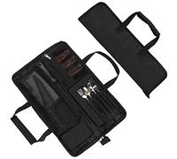 Chef’s Knife Roll Bag, Heavy Duty Oxford Chef Knife Bag, Portable 13 Slots Chef Knife Case, Multi-Function Cutlery Knives Pouch Holder Knife Wrap Wallet Tool Roll for Home Kitchen Traveling Camping