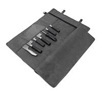 Chef’s Knife Roll, Roll Up Knife Bag, Multifunctional 11 Pockets Knife Carrying Case,Travel Knife Carrier Holder,Large Capacity/Durable Waxed Canvas/Ultralight Cultery Knife Protectors (Grey)