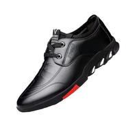 Chef Shoes for Men, Men's Casual Leather Lace-Up Non Slip Waterproof Oil Resistant Kitchen Chef Shoe, Nursing Garden Durable Service Walking Sneakers, for Camping and Yard, Garden Work(Black,8.5 UK)