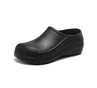 Chef Shoes for Men Women Slip Resistant Kitchen Shoes Waterproof Oil Resistant Food Service Clogs,7 UK,Black