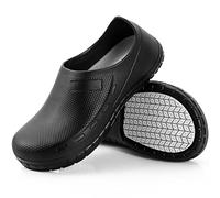 Chef Shoes, Kitchen Shoes for Women and Men, Non-Slip Waterproof, Oil-Resistant, Ultra Comfort EVA Rubber, Chef Shoes for Kitchen Dining Medical Nurse Garden, Black, 27.0 cm