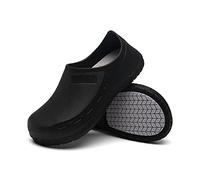 Chef Shoes Men - Non Slip Oil Water Resistant Work Shoe Comfortable Nursing Clogs for Garden Kitchen Restaurant Office Seaside Indoor and Outdoor for Women Men UK7