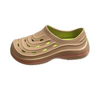 Chef Shoes Non Slip Clogs Work Shoes Breathable Soft Sole Not Tiring. Wear Beach Driving Sandals On The Outside Slippers Cool Breeze Around Your Feet Khaki