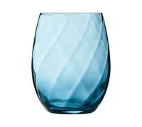 Chef & Sommelier ARC N6675 Arpège Color Tumbler, Water Glass, Juice Glass, 360 ml, Krysta Crystal Glass, Blue, Pack of 6
