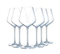 Chef&Sommelier - Distinction Collection - 6 Wine Glasses 38cl - Made in France - Sturdy Packaging