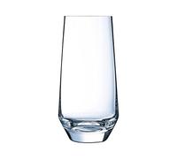 Chef & Sommelier Lima HiBall Glasses 450 ml/16 oz (Pack of 6), Clear, Size: 160(H) x 77(Dia) mm, Highball Cocktail Juice Water Tall Drinking Tumblers, Model: L2356, CP855