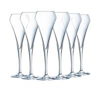 Chef & Sommelier Q5913 Effervescent Champagne Flute, Crystal, White, 200 milliliters