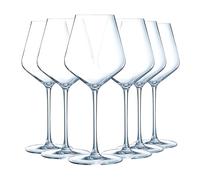 Chef & Sommelier V8162 Wine Glasses, Glass | Sturdy clear glass, glass cups with foot, dishwasher safe, made in France
