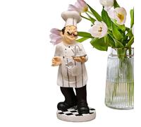 Chef Statue, Kitchen Station, Chef for the Kitchen, Cooking Figurines Small Statue | Chef Kitchen Nation, Collectible Resin Figures, Tableation, Kitchen Restaurant