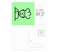 Chef Stick Drawing Brief Concise Amusing Postcard Card Important Person Anniversary
