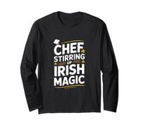 Chef Stirring Up Irish Magic St Patricks Day Long Sleeve T-Shirt