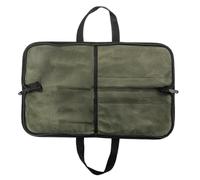Chef Storage Bag - Portable Kitchen Utensil Organizer, Large Roll Pouch for Chef's Travel, Oilcloth Material, Multi Holder, Army Green, Se référer descriptif, Refer to description