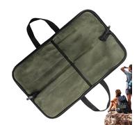 Chef Storage Bag - Travel Roll Pouch, Waxed Canvas Organizer | Protective Compartment System for Knives, Culinary Students, Outdoor Adventures, Kitchen Tools, Camping Trips, Hiking, Food