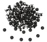 Chef Suit Sewing Buttons and Plastic 100pcs Black for Clothes Shirts