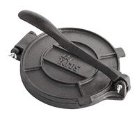Chef Tacos Authentic Cast Iron Tortilla Press, 8-Inch, Pre-seasoned Corn or Flour Tortilla Maker, Pataconera, Roti Dough