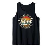 Chef The Man The Myth The Legend Vintage Stamp Cooking Tank Top