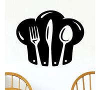 Chef Toque Bon Appetit Kitchen Wall Sticker Vinyl Decal Art Restaurant Pub Decor Cook Restaurant Pub