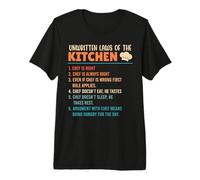 Chef Unwritten Laws of The Kitchen Chefs Odd Cooking Premium T-Shirt