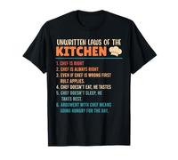 Chef Unwritten Laws of The Kitchen Chefs Odd Cooking T-Shirt