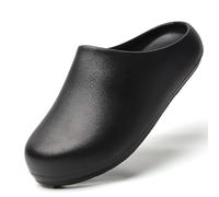 Chef Work Clogs for Mens Womens: Waterproof Non Slip Oil Resistant Kitchen Garden Nursing Shoes, Suit for Medical, Care and Catering Black