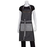 Chef Works AB034-BLK-0 Manhattan Bib Apron, Black