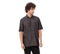 Chef Works B075-S Detroit Denim Short Sleeve Shirt, Small, Black