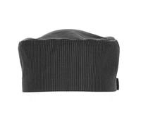 Chef Works B228 Cool Vent Pinstripe Beanie Hat | Internal elastic band ensures a secure fit for commercial kitchen staff, while the mesh top offers maximum breathability.