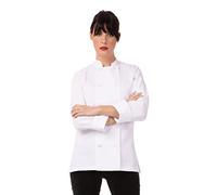 Chef Works B499-S Women's Le Mans Chefs Jacket, Small, White
