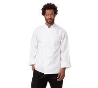 Chef Works B637-40 Henri Executive Unisex Chefs Jacket, 40, White