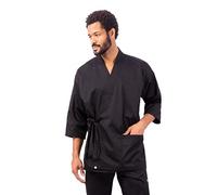 Chef Works B868-LXL Unisex Sushi Jacket, Large To X-Large, Black