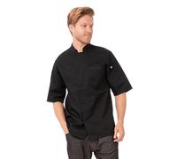 Chef Works B872-L Valais Signature Series Unisex Chefs Jacket, Large, Black
