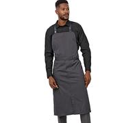 Chef Works Brio Chef's Bib Apron, Charcoal, One Size