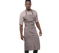Chef Works Brio Chef's Bib Apron, Mushroom, One Size