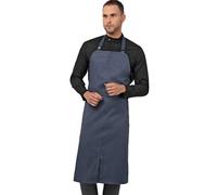 Chef Works Brio Chef's Bib Apron, Blue, One Size