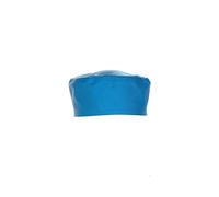 Chef Works Beanie Blue: Polycotton Beanie with Velcro Rear Adjustment