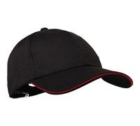 Chef Works Cool Vent Baseball Cap Black with Red