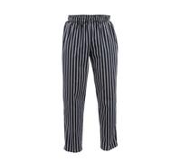 Chef Works Designer Baggy Pant Black & White Striped S
