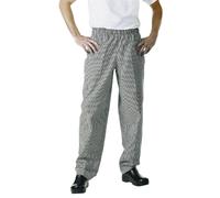 Chef Works Essential Baggy Pants in Black - Polycotton with Elasticated