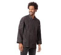 Chef Works Gramercy Denim Chef Coat, Black, Small