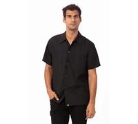 Chef Works KCBL-BLK Black Utility Cook Shirt, Size L