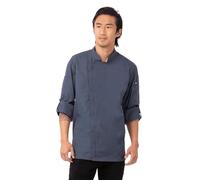 Chef Works Men's Bclz008bluxl Chef s Jacket, Blue, XL UK